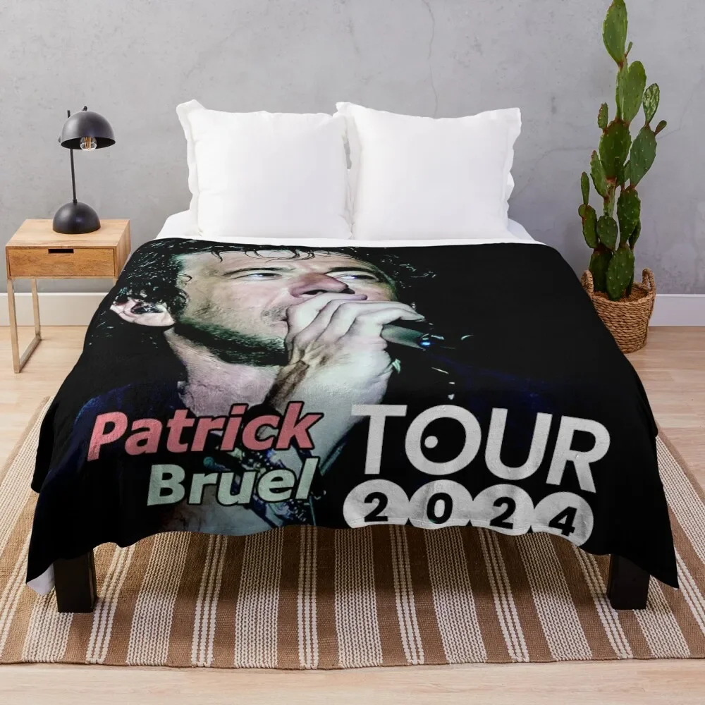

bilanya Patrick Bruel Show Tour TOURNEE en ACOUSTIQUE 2022 Throw Blanket Ultra Soft Flannel Fleece Blanket for All Seasons
