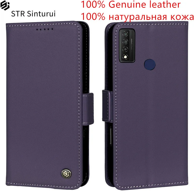 

STR Genuine Nappa grain leather card Slot Wallet Cover For TCL 20 Pro R 5G XE 20E 20Y 205 20B 20S 20L + K24 K11 Flip phone Case