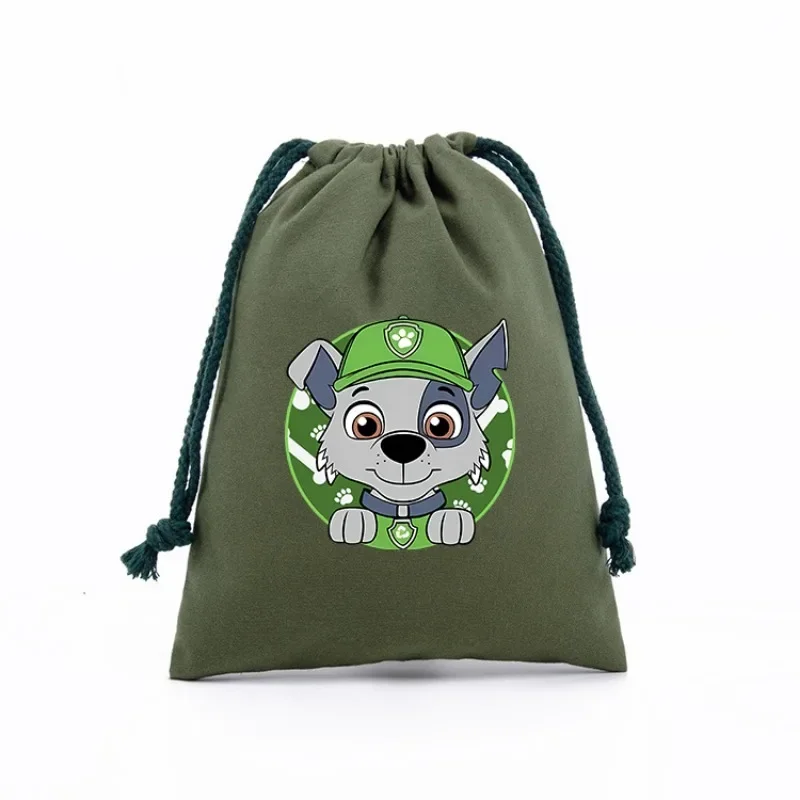 PAW Patrols Kids Cartoon Cute Drawstring Bag Children Fashion Casual Accessories Handbag Boy Girl Anime Printed Draw String Bags