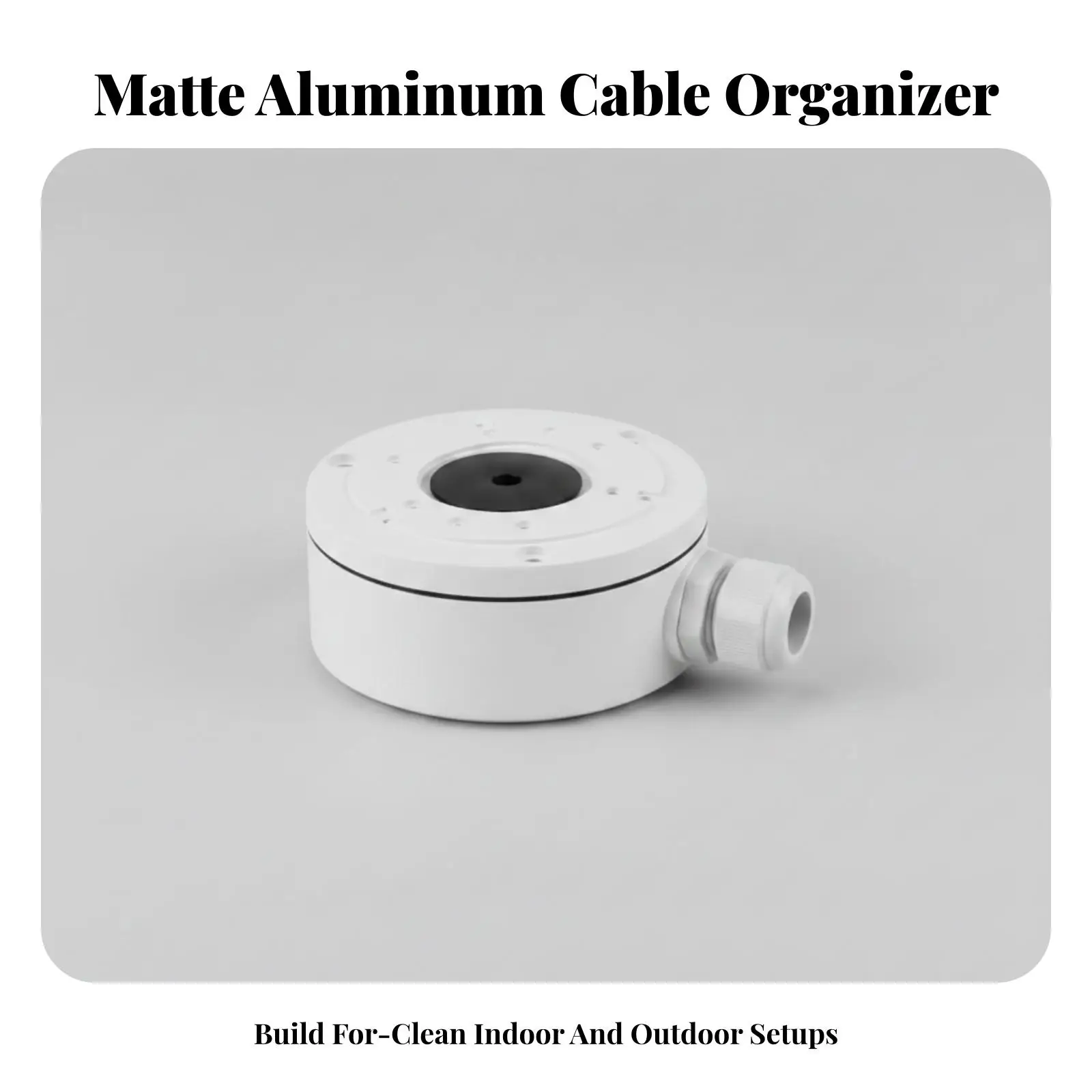 Cable Management Enclosure | Multiple Mounting Holes Layout, Aluminum Cable Enclosure with Removable Top, Compact Low-Profile