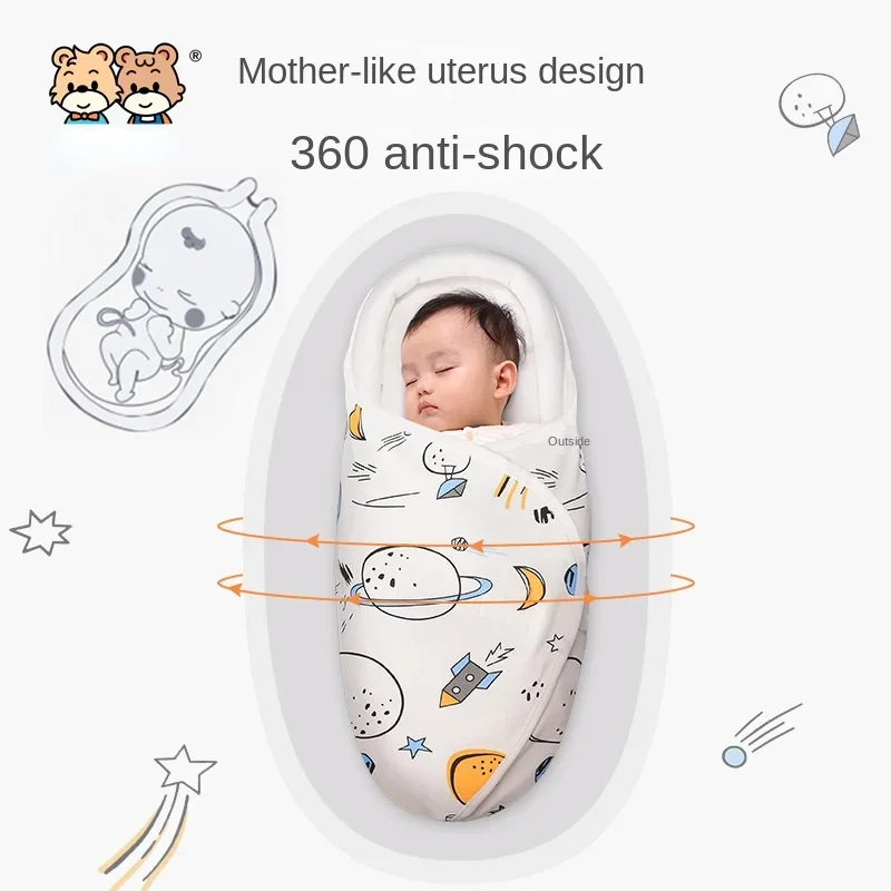 Saco de dormir de algodão animal dos desenhos animados do bebê, cobertor quente e ajustável Swaddle, conjunto de embrulho cobertor musselina, bebê recém-nascido