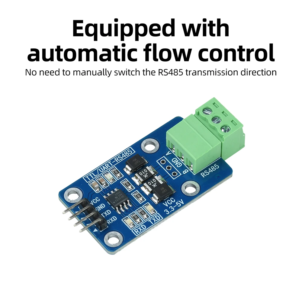 TTL to RS485 Converter Module with 3.3-5V Power Supply Industrial Grade Design for Stable Signal Transmission Signal Conversion