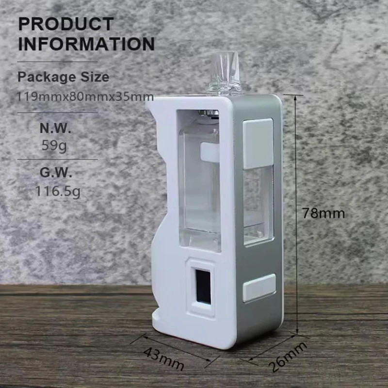 DIY SXK Ceto AIO Boro Mod Aluminum Body 5-80W Adjustable Power 0.42-Inch Display Single 18650 Battery Vape Pen Original view 4