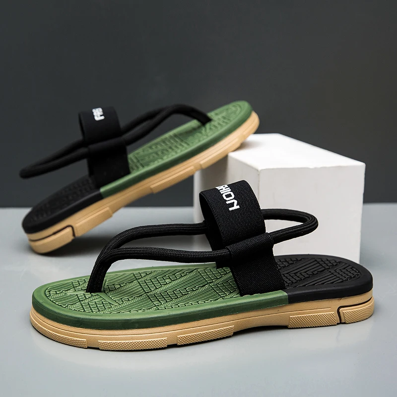 

Новые модные мужские тапочки, уличные сандалии, пляжная обувь с запахом до щиколотки, мужские удобные шлепанцы, шлепанцы, повседневная обувь, мужские тапочки