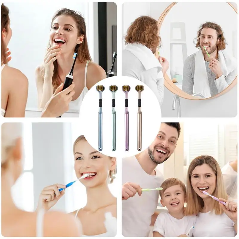 Soft Toothbrush For Adults Soft Bristles Ergonomic Handle Special Needs Toothbrush Gentle Non-slip Sensory Manual Toothbrushes