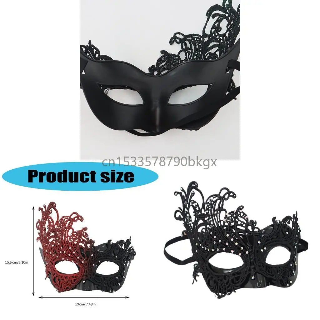 

Delicate Black Lace Mask Comfortable Headwear For Themed Parties Cosplay J78E