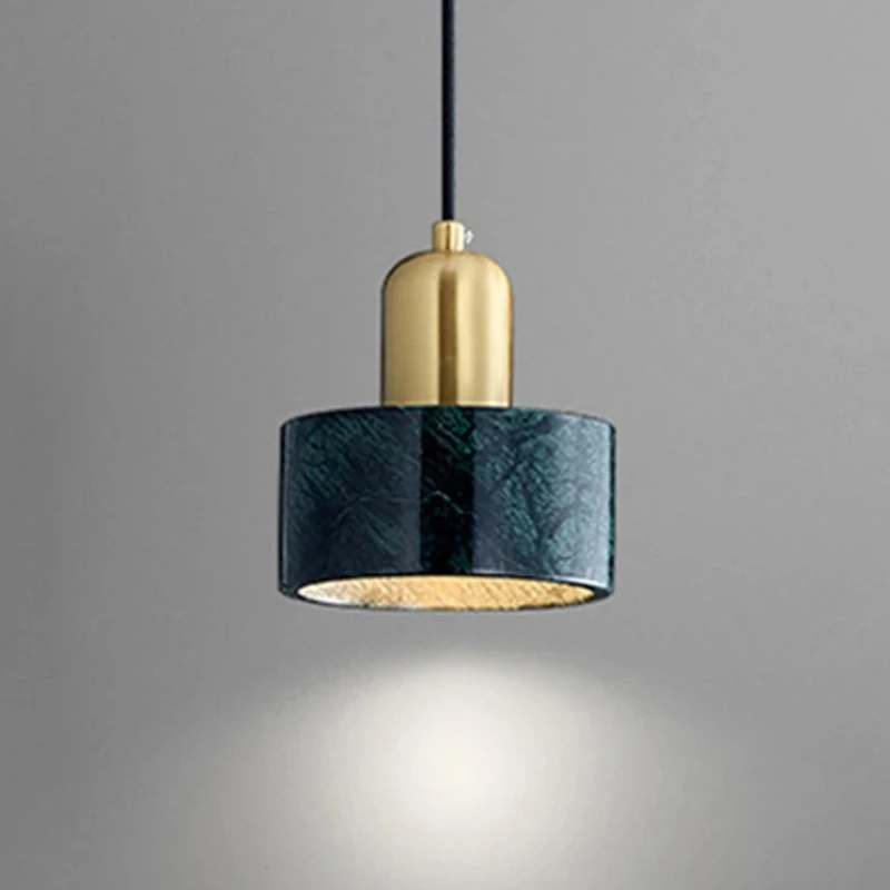 

Modern Minimalist Pendant Light Dining Room Luxury Marble Hanging Lights Bedside Store Hotel Bar Decorative Suspended Lamp E27