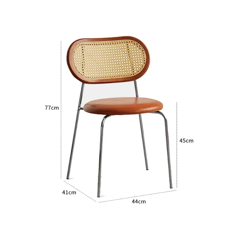 #Set Of 2 Trendy Dining Chairs Upholstered Metal legs Premium Living Room Dining Chairs Aesthetic Bedroom Chaise Home Furniture
