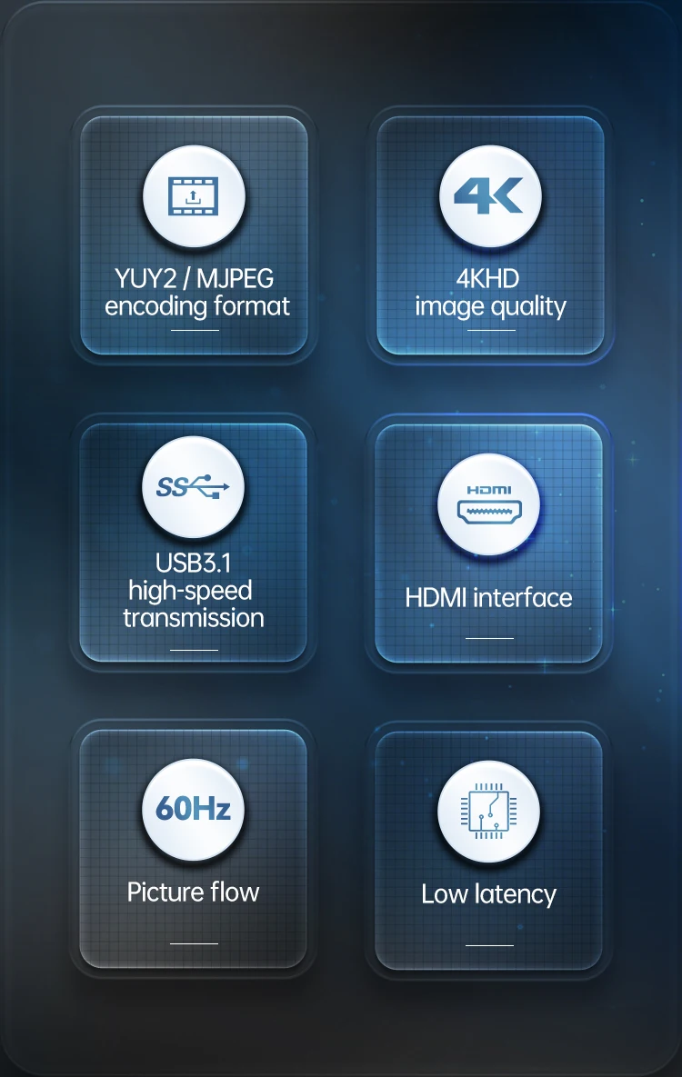 FB การ์ดจับภาพวิดีโอสดกล้อง HDMI ไปยัง USB 3.0 4khd เครื่องบันทึกวีดีโอ Grabber 4K60Hz สำหรับถ่ายทอดสดคอมพิวเตอร์สวิตช์ PS4 PS5