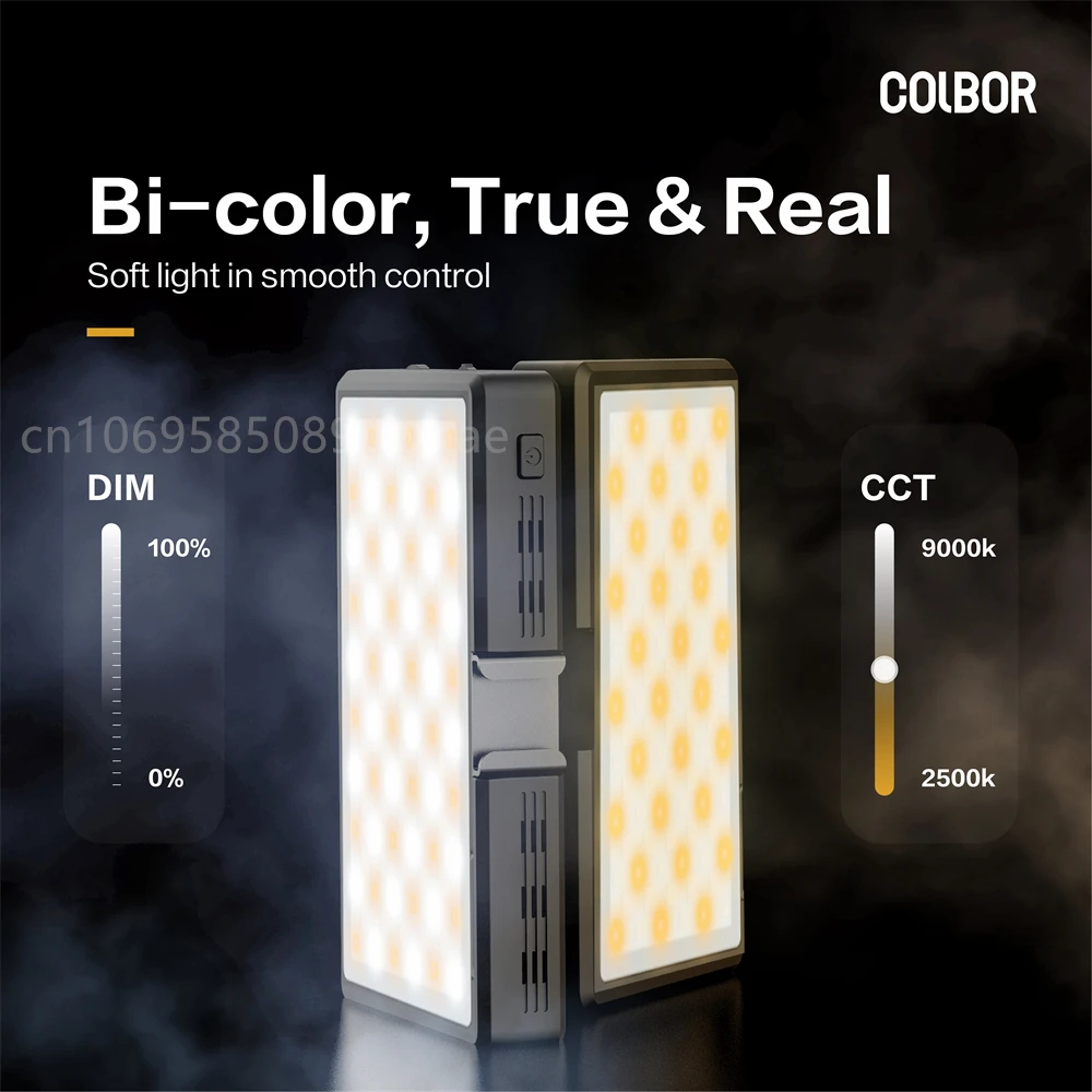 Colbor PL8B LED Video Light Camera Light Full Color Rechargeable 5000mAh Dimmable 2500-9000K Panel Light Photo Studio Lamp