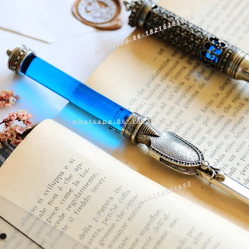 2026NEW Handmade Solid-color Glazed White Copper Letter Opening And Paper Cutting Staff