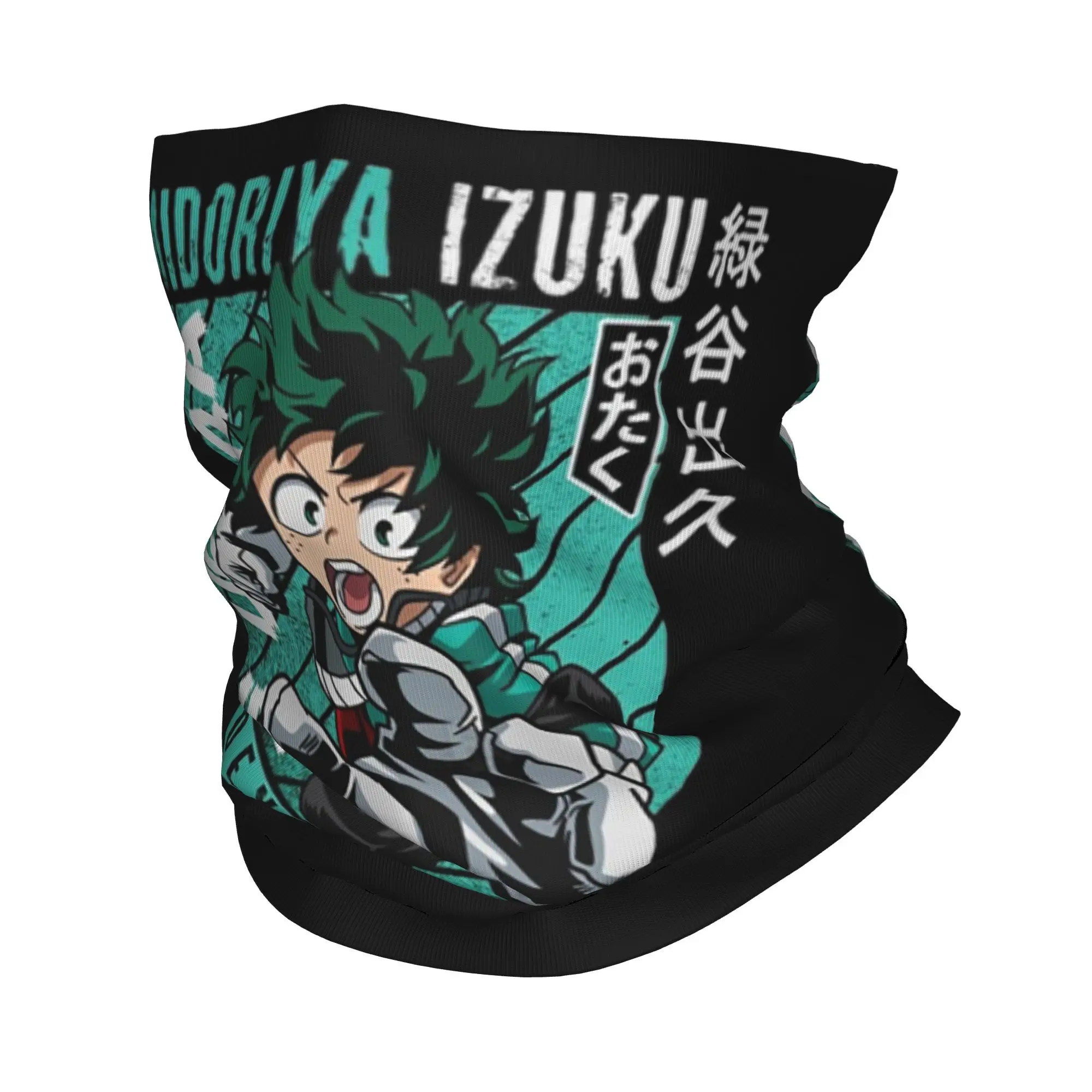 My Hero Academia Katsuki Bakugo Bandana de Anime, polaina para el cuello, bufanda mágica estampada, diadema cálida para correr para hombres y mujeres a prueba de viento