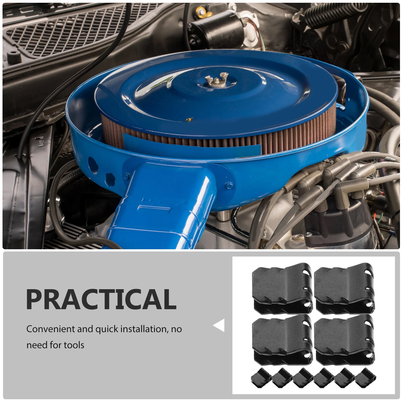 Attaches de retenue métalliques, 10 pièces, Clips de protection de voiture, couvercle de moteur, bouclier anti-éclaboussures, pièces de rechange automobiles