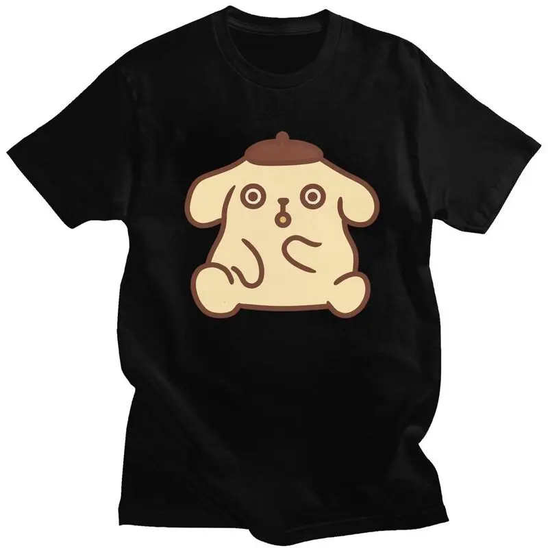 

Custom Pompompurin Men T Shirt Soft Cotton Tees Dog Cartoon Tshirt Short Sleeve Urban T-shirt Clothing