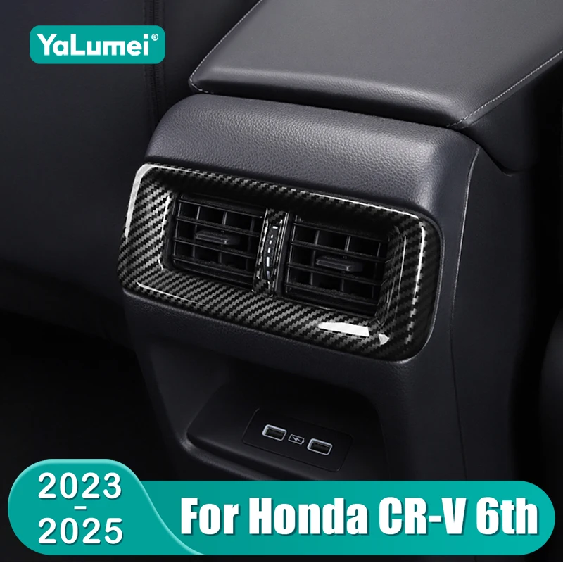 Für Honda CRV 2023 2024 2025 CR-V 6th Gen Hybrid Auto Hinten Sitz Konsole Klimaanlage Outlet Rahmen Abdeckung Zubehör