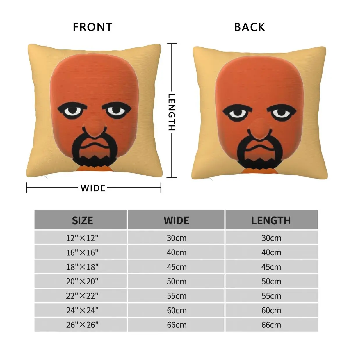 Matt Wii Sports Square Pillowcase Polyester Linen Velvet Creative Zip Decor Pillow Case Sofa Cushion Cover 18