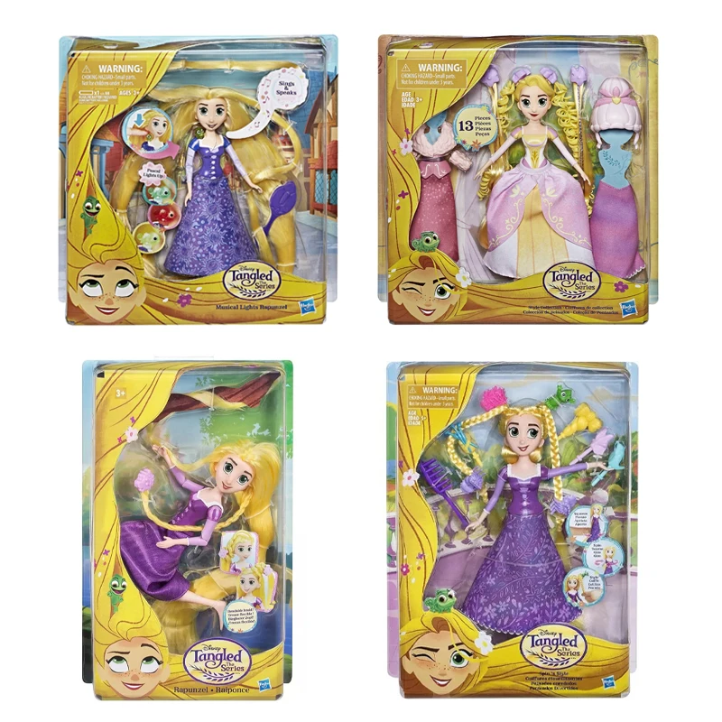 

Disney Tangled The Series Musical Lights Rapunzel Dress Up Dolls Cute Fashion Movable Joint Model Girls Play House Toys Gifts