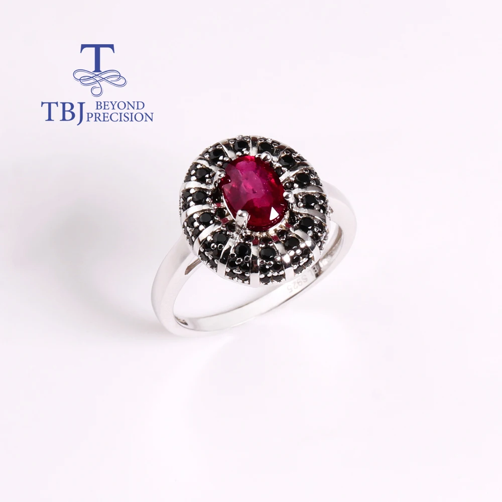 Natural Filled Ruby Ring for Women 925 Sterling Silver Light Luxury Fashion Fine Jewelry Engagement Anniversary Gift