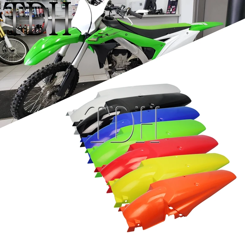 Green Motocross Dirt Racing Bike Supermoto Enduro Off Road Rear Fender Mudguard Cover Protection For Kawasaki KX KLX KMX KLR