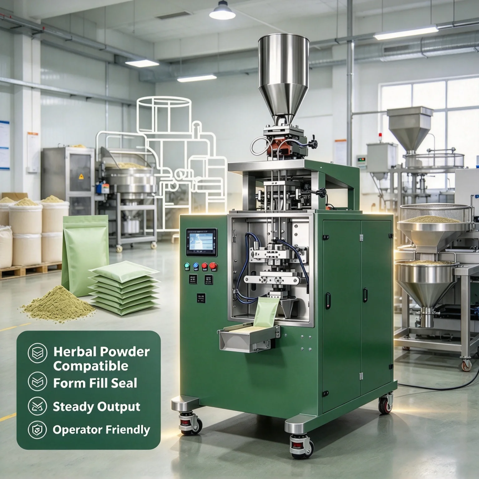 Small Sachet Sealing Machine Servo Controlled Filter Paper Pouch Micro Powder Packing Machine Customized