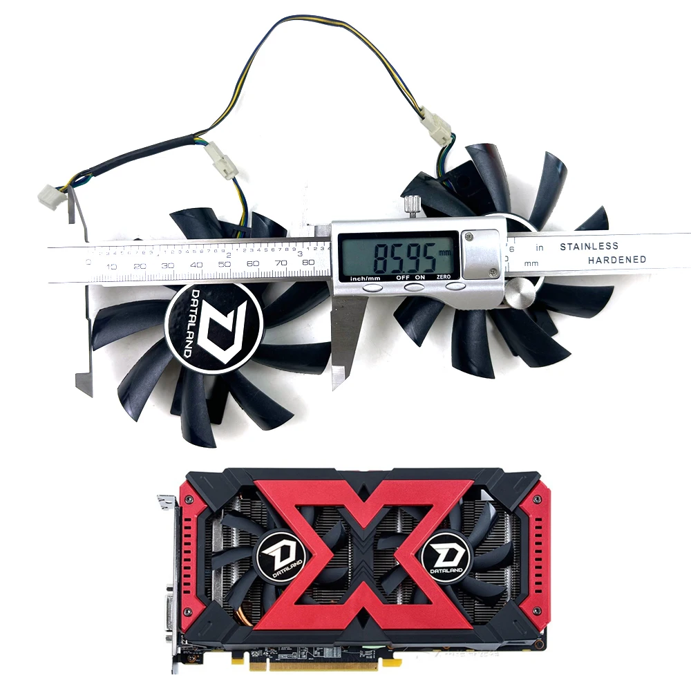 Cooling Fan 85MM 4PIN GA92B2U For DATALAND  RX580 X-Serial War graphics card fans PowerColor Radeon Red Dragon RX 570 Dual