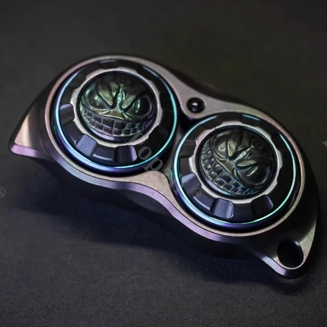 TKEDC Mini Pea Pod Mechanical Push Slider Rotation Fidget Sliders Fidgeting toys Office Stress Relief Gadgets Anxiety Toys