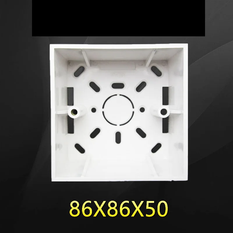 5cm Surface Mounted Bottom Box Switch Socket Universal Type 86 Bottom Box Surface Mounted Wire Box 86*86*50