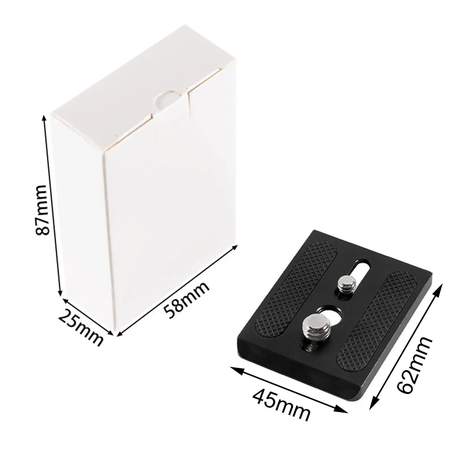 Base de Liberação Rápida, Durável 62x45mm para Equipamento de Fotografia Profissional Sachtler Gimbal