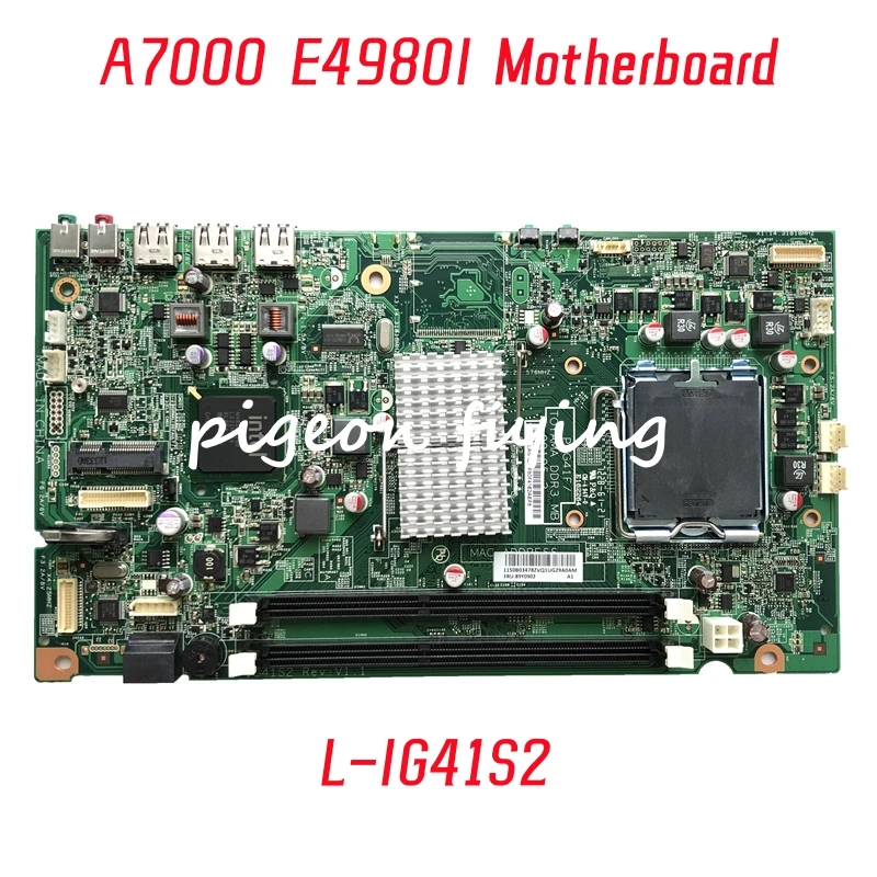 

L-IG41S2 Mainboard For Lenovo A7000 E4980I Motherboard PIG41F DDR3 All-In-One 100% Test OK