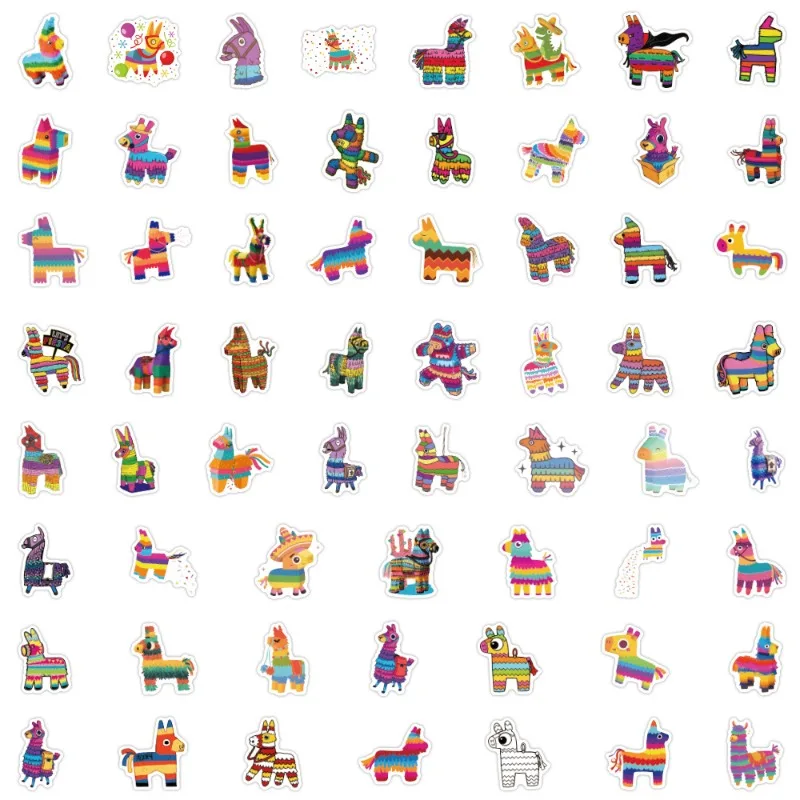 60pcs Cartoon Pinata Graffiti Sticker Suitcase Water Cup Stationery Mobile Phone Scooter Laptop Refrigerator Decoration Sticker