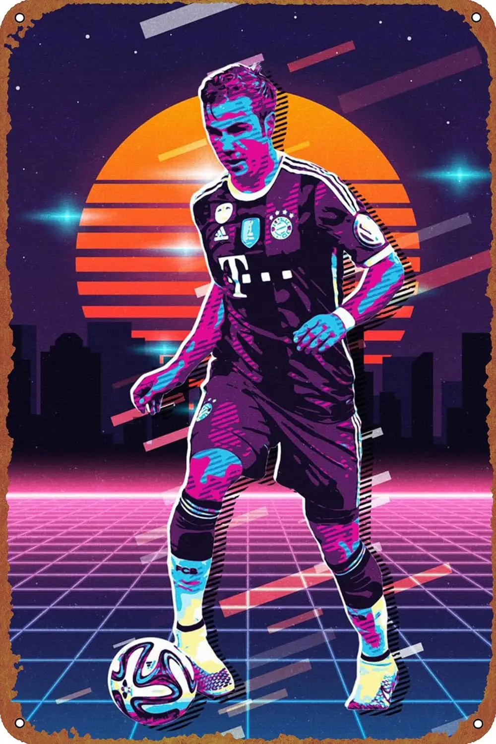 Gotze 80s Poster Vintage Tin Sign Unique Metal Wall Decor for Home, Bar, Diner, Pub,  ,Fun Kitchen Decor, Funny Bar Signs, Vinta
