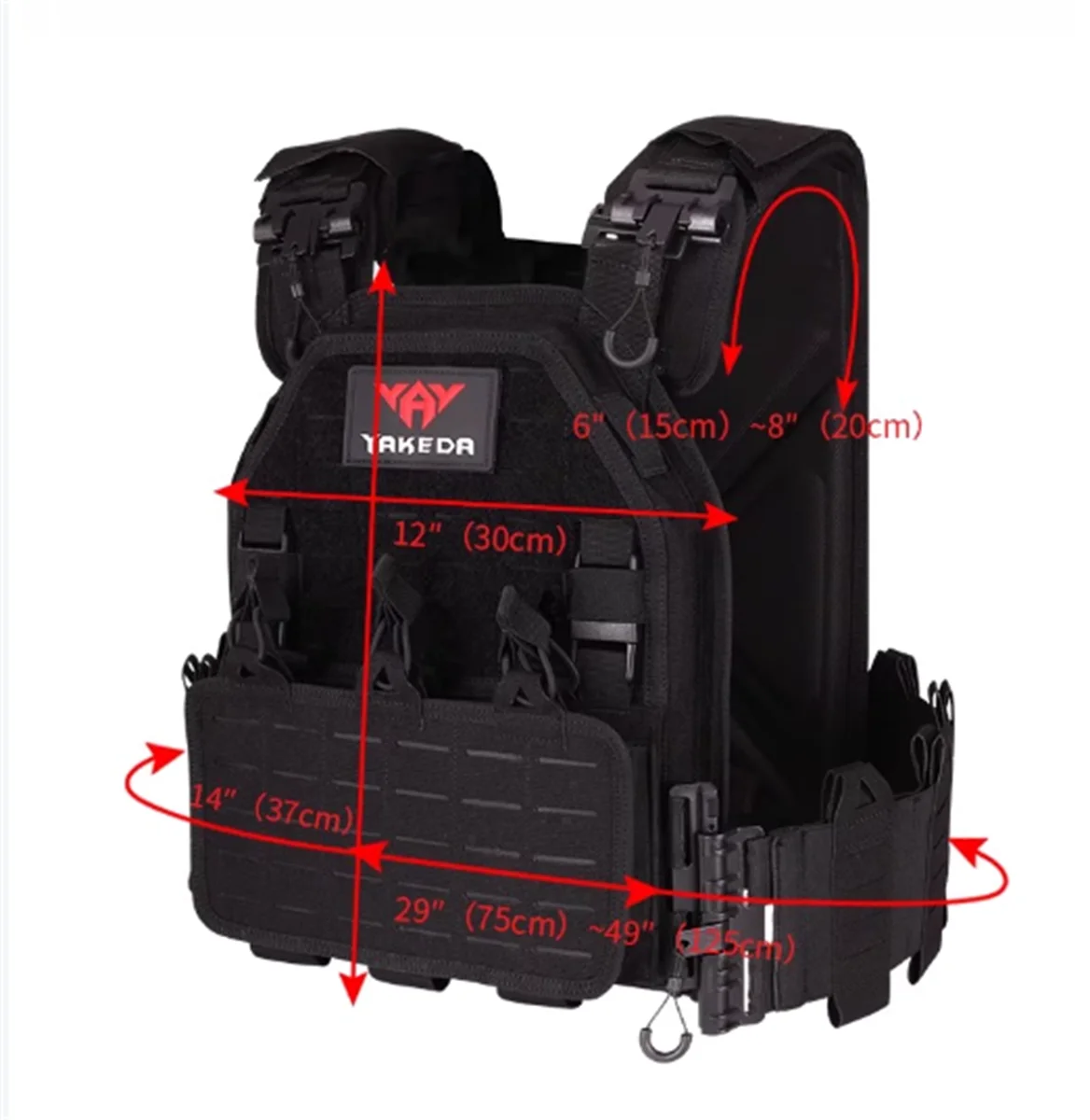 Outdoor tactical vest for military enthusiasts with multiple functions