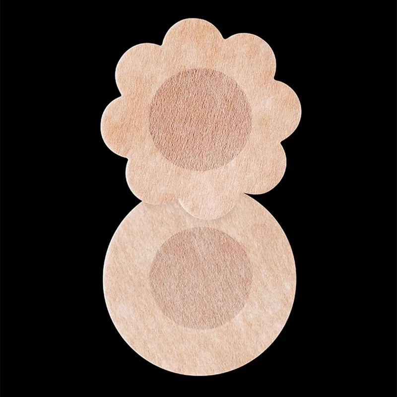 100 Uds. Cubiertas suaves para pezones desechables pétalos de pecho flor Sexy Stick On Bra Pad Pasties Lencería para mujeres íntimas sin marcas