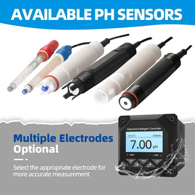 Controller automatico di pH ec orp per acquario idroponico Controllo dosaggio dello strumento