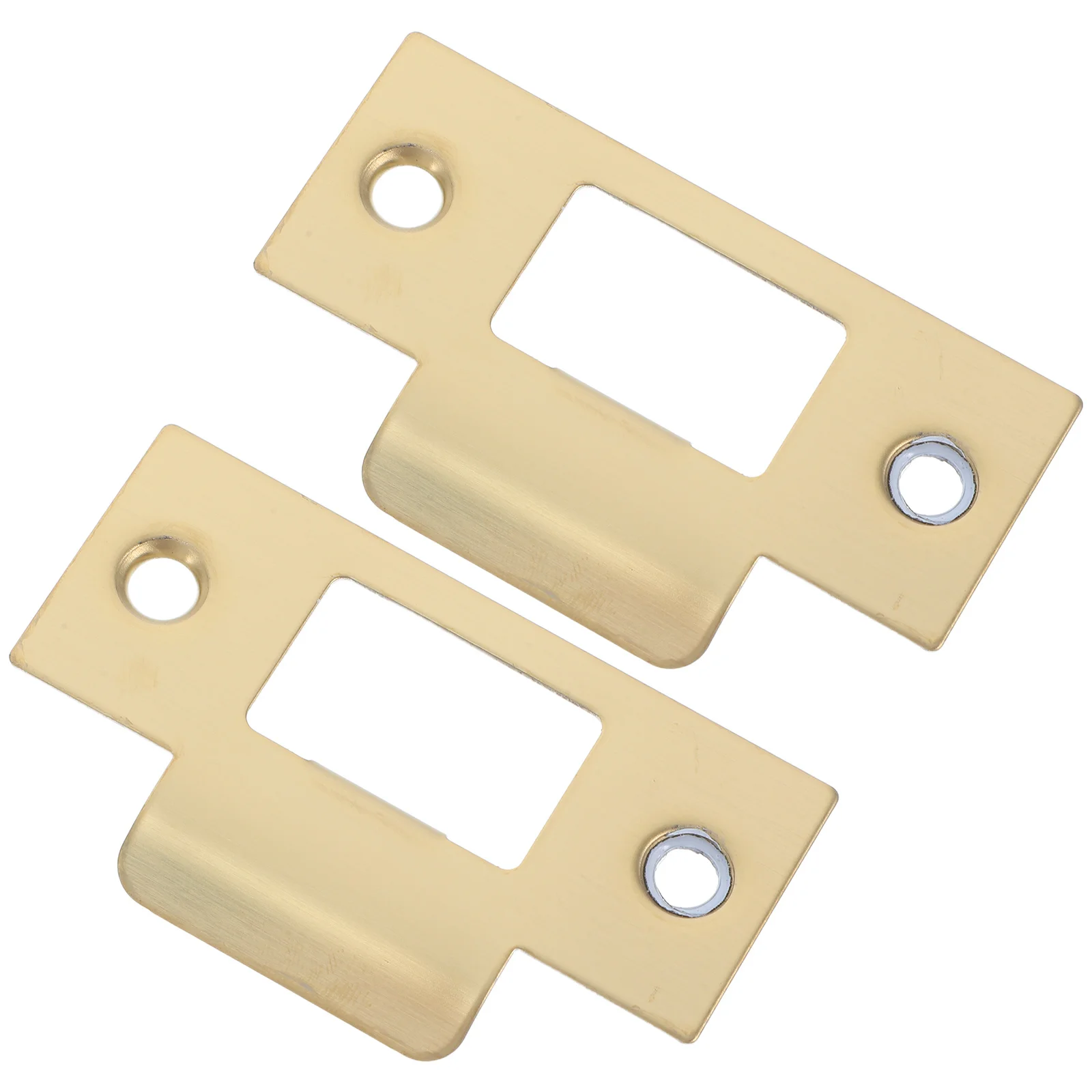 

4pcs Stainless Steel Latch Guard Covers T-Shape Strike Plate For Enhanced Security Hole Filler Plate Door Reinforcement Kit Door