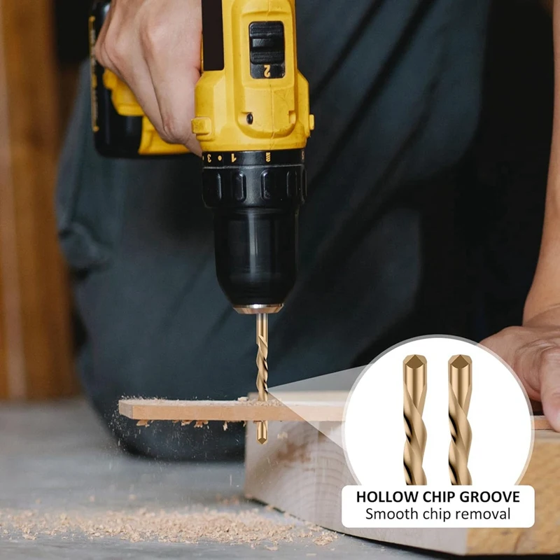 ABVJ-50Pcs Drywall Bit, 1/8 นิ้วเลื่อยเกลียวตัด Bits, M2 เหล็กความเร็วสูงตัด Drywall Bits
