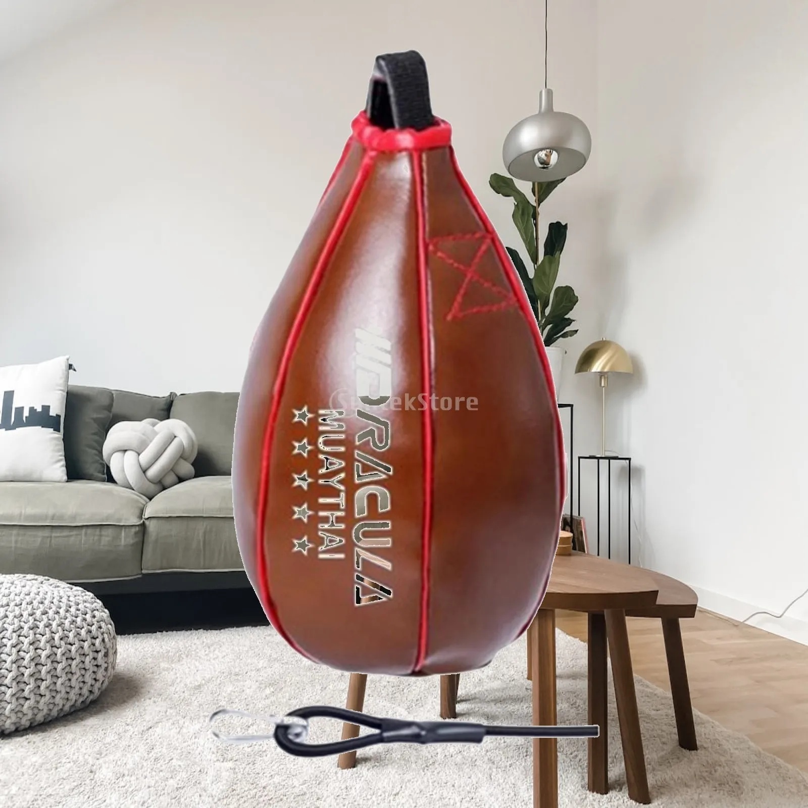 Ballon de vitesse en PU durable pour l'entraînement de réaction et d'agilité, sac de frappe pour le Muay Thai et l'entraînement de sparring