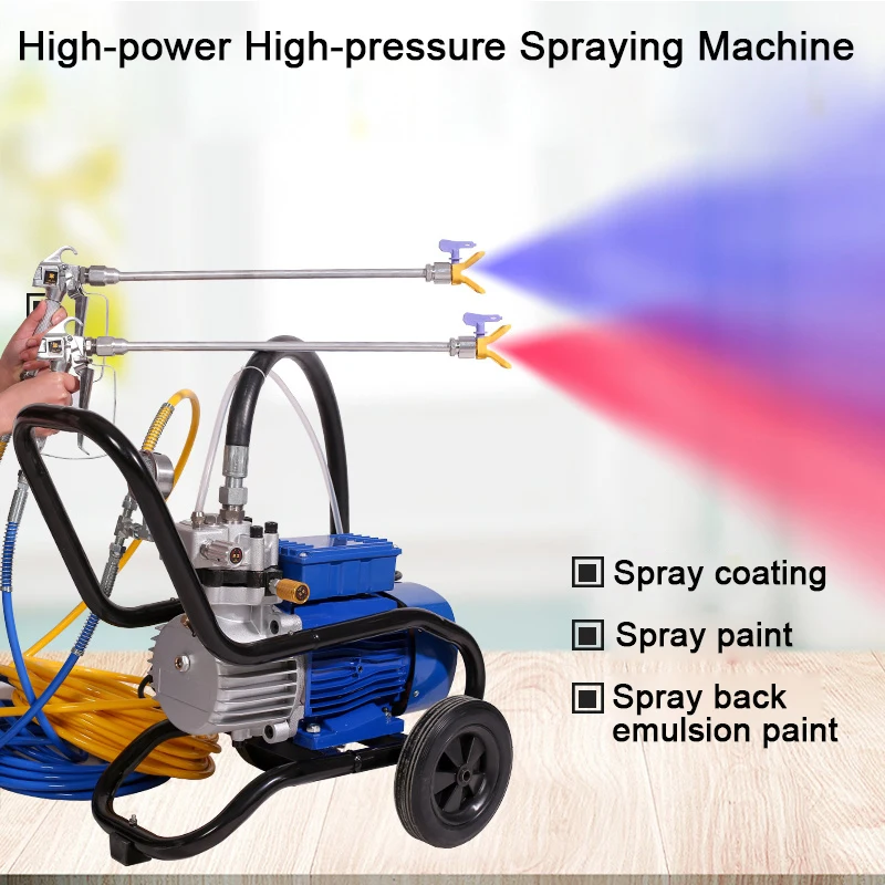 Automatic Latex Paint Spraying Machine Paint Machine Small High-Pressure Airless 220V/5300W Electric Paint Spray Gun