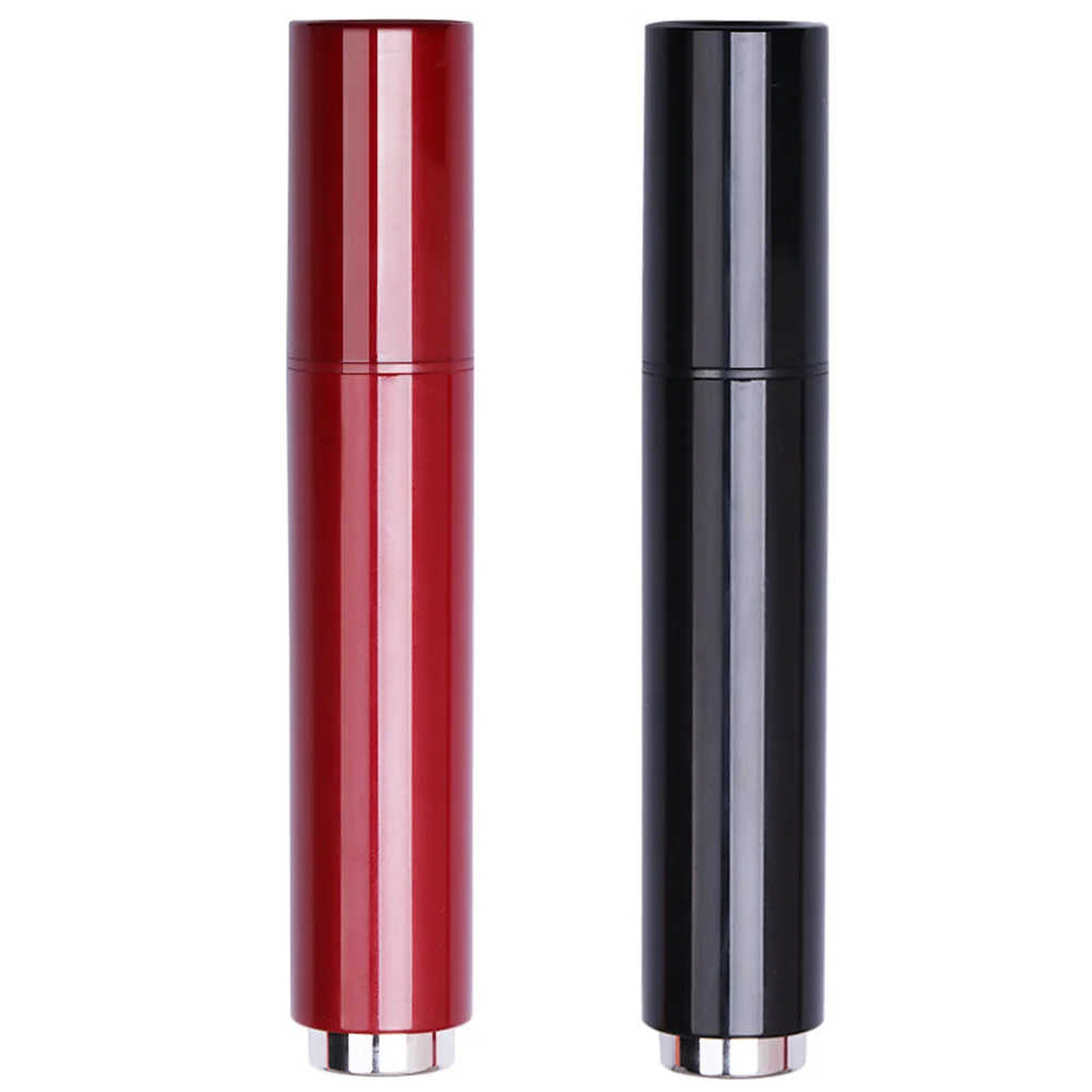 

Black Portable Flat Head Foundation Brush Plastic Handle Makeup Tool Lightweight Kit Liquid Foundation Application