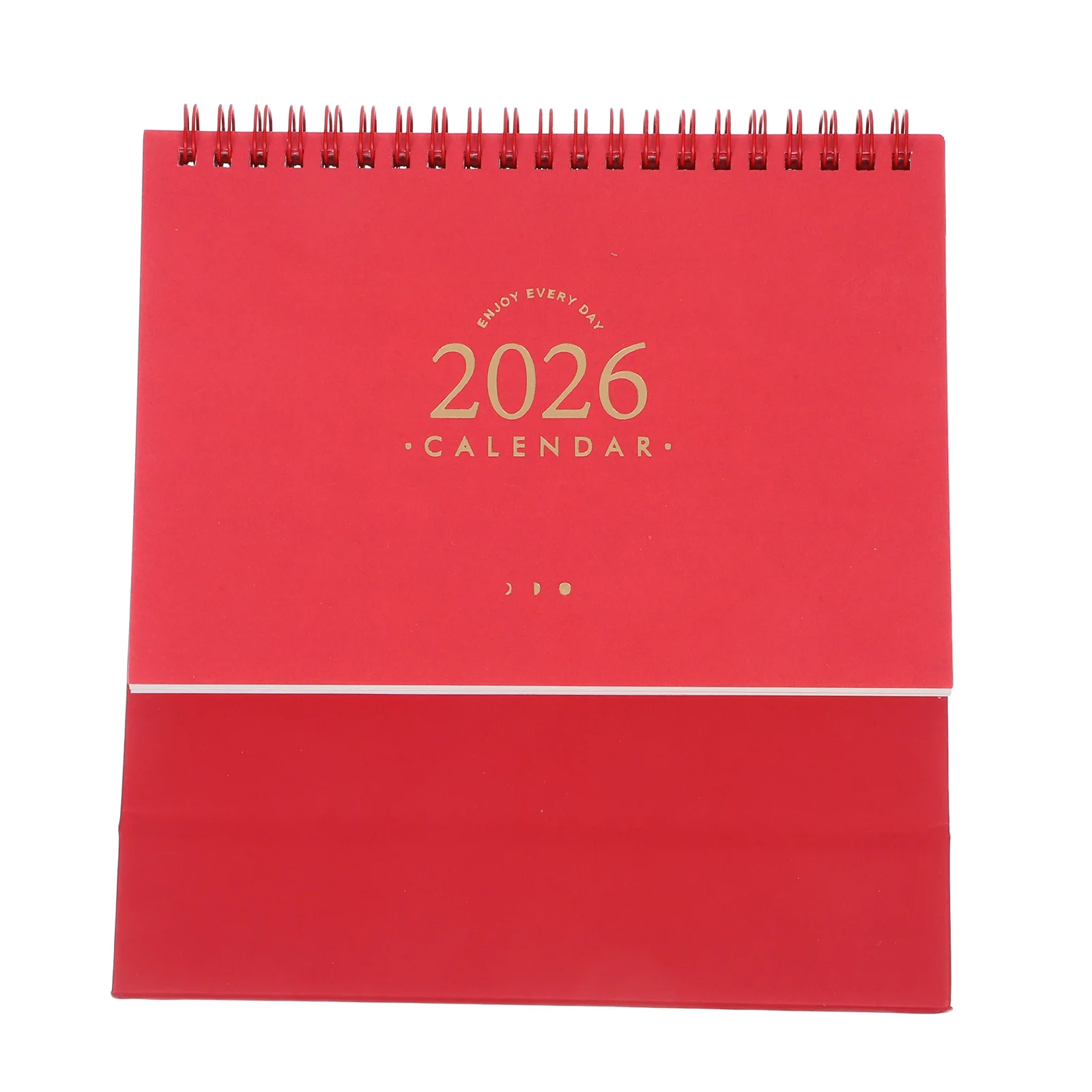 

Small Desktop Calendar 2026 Twin Wire Binding Monthly Planner for Office Home School Minimalist Aesthetic Design