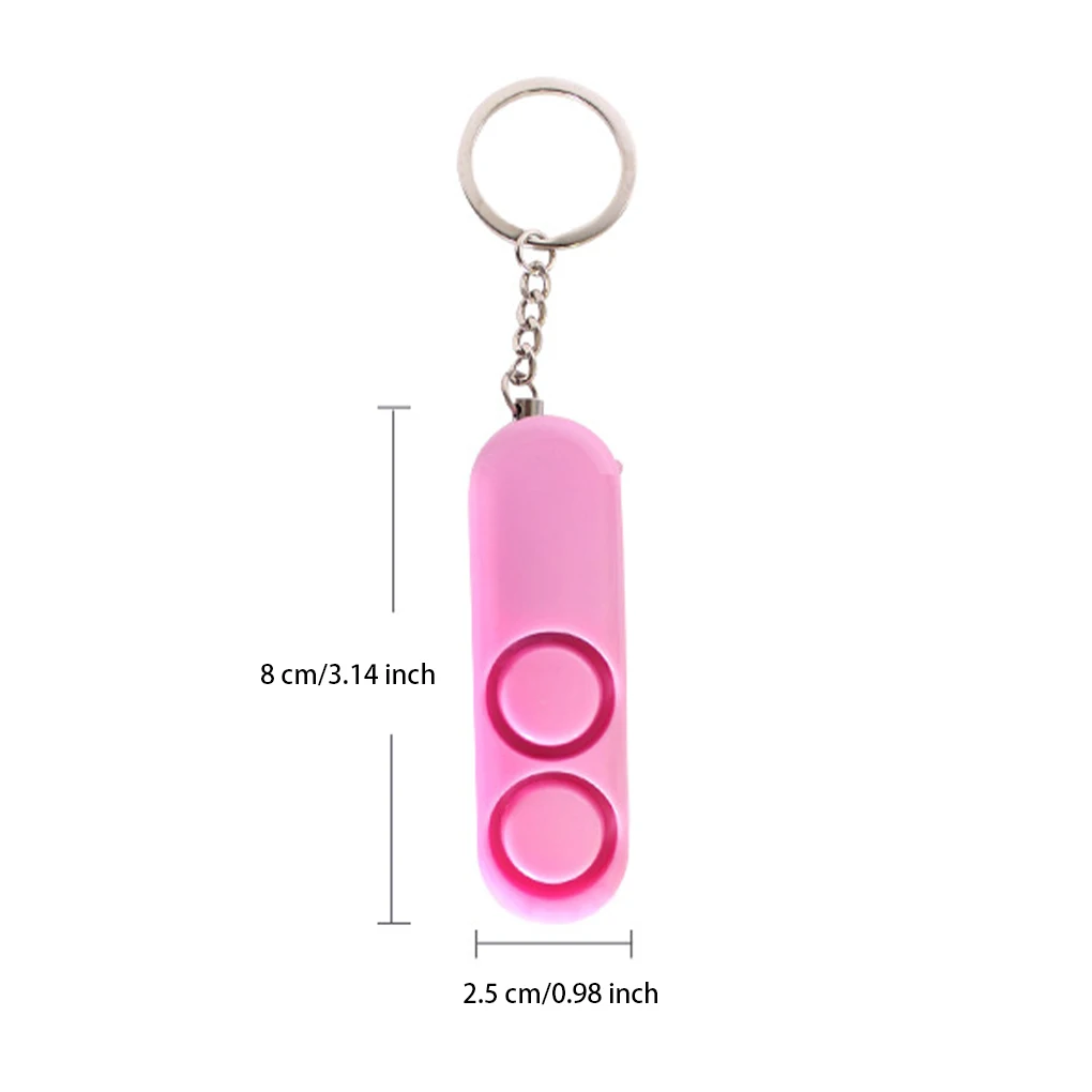 Громкие оповещения, брелок для сигнализации, ночная ходьба, бег, бег, безопасность, персональный тревожный инструмент, питание от батареи, безопасность, красный