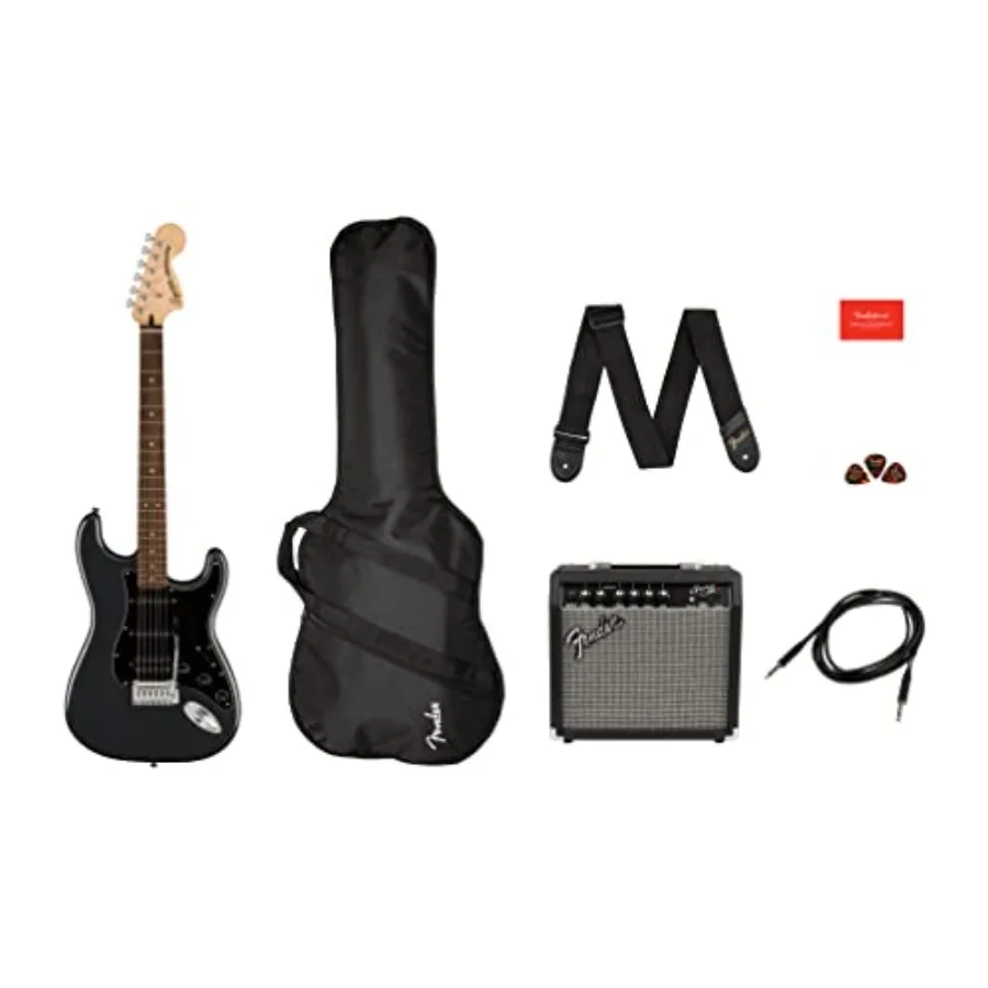 

Электрогитара Squier Affinity Series Stratocaster, цвет Charcoal Frost Metallic, гриф из лаврового дерева
