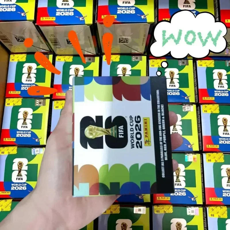 Offizielles, originales Panini 2026 FIFA-Weltmeisterschafts-Fußball-Sticker-Set mit Album, limitierte Auflage, Sammlerstück, Geschenkset.
