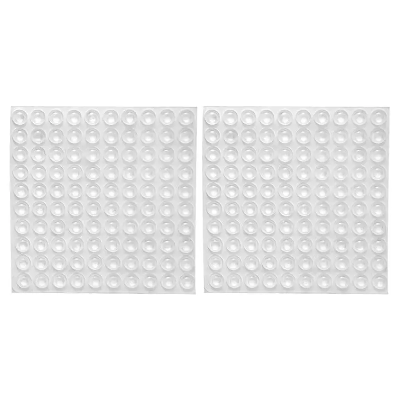 200X Transparent Rubber Feet Adhesive Bumper Pads Self Stick Bumpers Sound Dampening Door Cabinet Buffer Pads, 8X2.5Mm