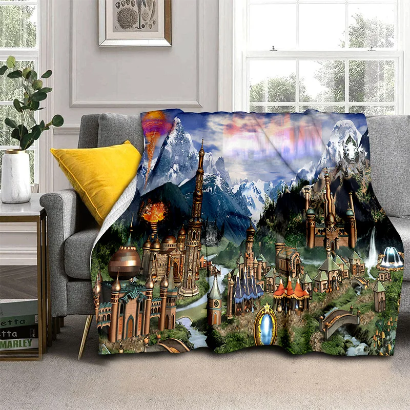 Retro Game Heroes of Might and Magic Blanket,Soft Throw Blanket for Home Bedroom Bed Sofa Picnic Travel Office Cover Blanket Kid