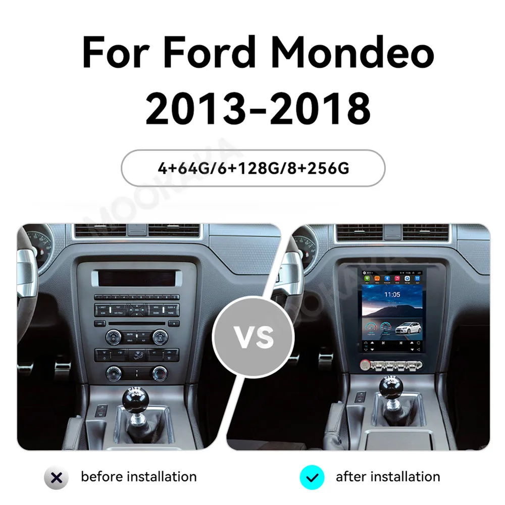 For Ford Mustang 2009 - 2014 Android Car Radio 2Din Stereo Receiver Autoradio Multimedia Player GPS Navi Head Unit Screen
