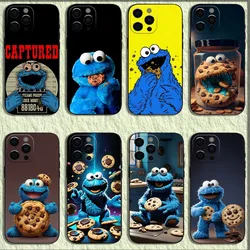 Funny C-Cookie-M-Monster Phone Case For iPhone 16,15,14,13,12,11,Pro,X,XS,Max,XR,Plus,Mini Soft Black Cover
