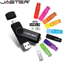 JASTER-unidad Flash Usb OTG, Pen Drive de 64G, 32G, 16G, 8G, 4G, adaptadores de TYPE-C gratis para Android