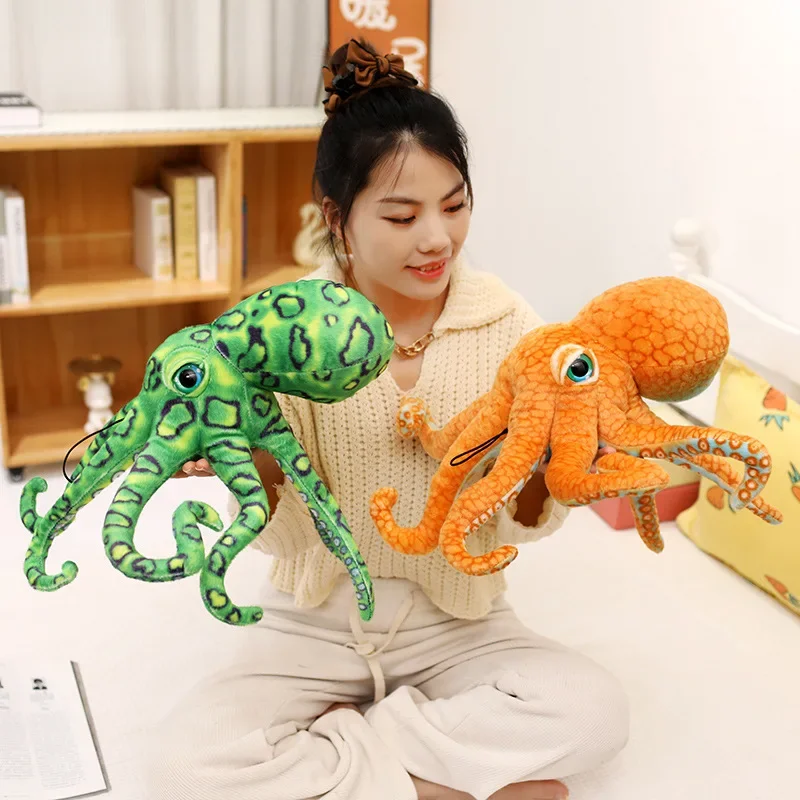 Simulation Octopus Plush Pillow Stuffed Realistic Squid Toys Animal Dolls Funny Decor High Quality Gifts For Friends