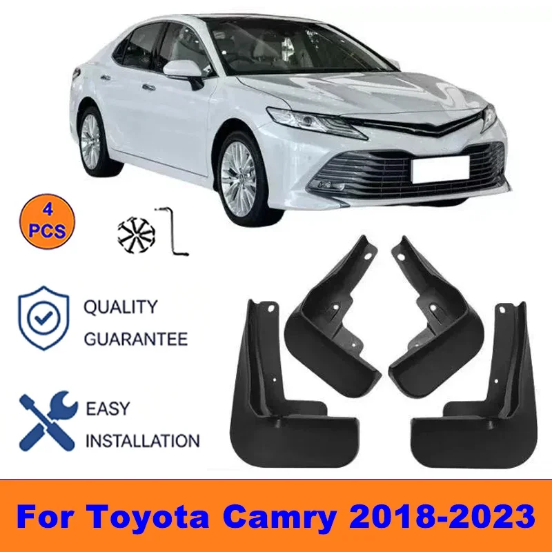 

4Pcs Mud Flaps For Toyota Camry 2018-2023 - Splash Guards Front&Rear Wheel Fender Mudguards Car Exterior Protection Accessories